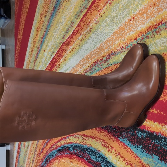 Tory Burch Brown  Knee-High riding boots Leather - Picture 2 of 8